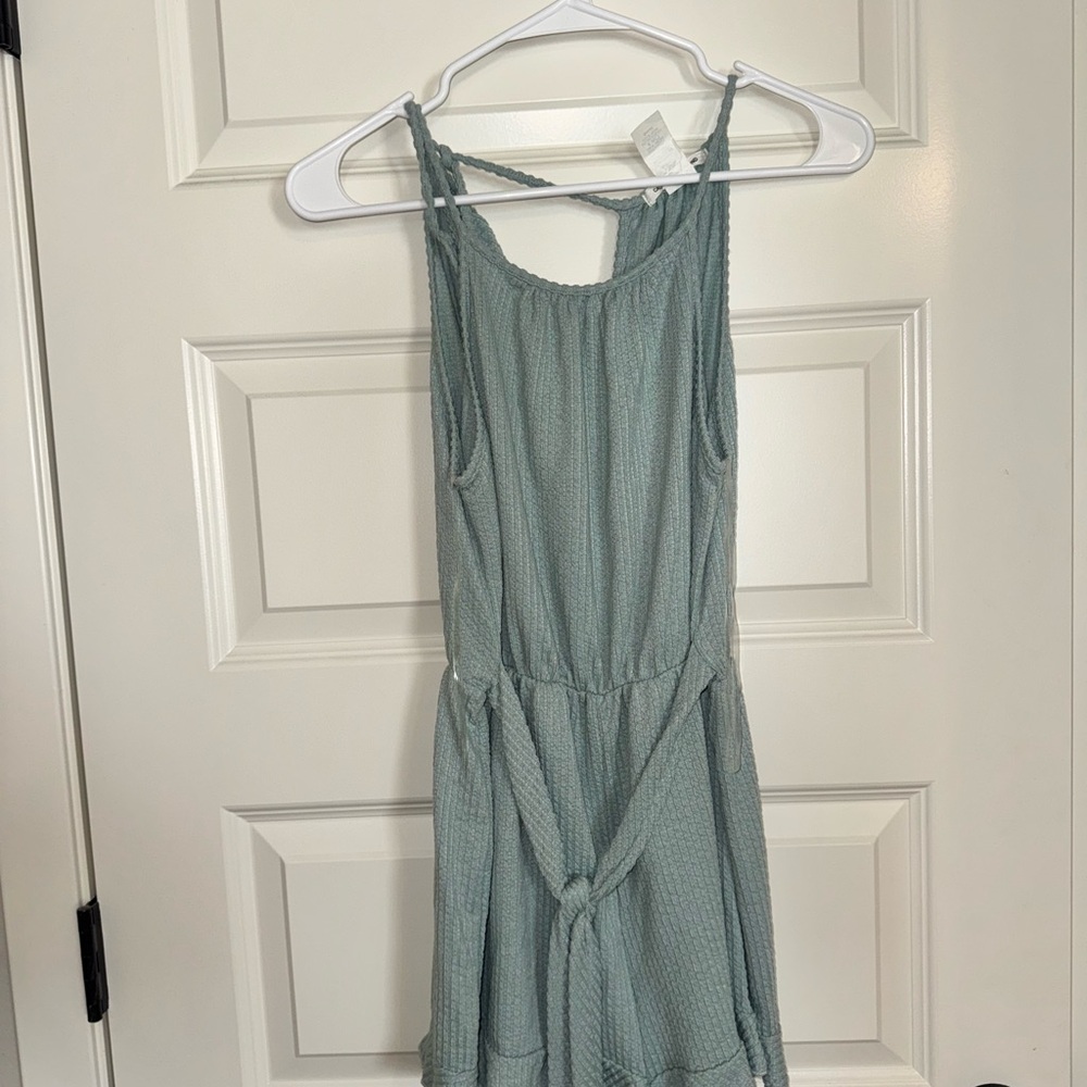 Stylish Green Sleeveless Dress